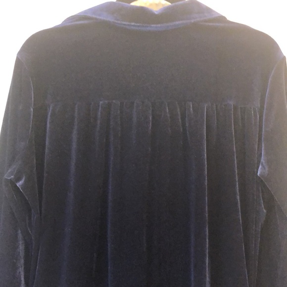 NWT Midnight Blue Velvet Tunic Dress - Picture 7 of 7